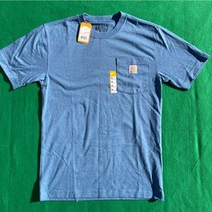 NWT Carhartt pocket tee blue mens XS